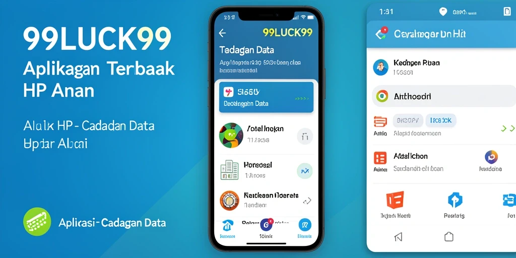 Tampilan antarmuka aplikasi cadangan data yang intuitif dan menarik.