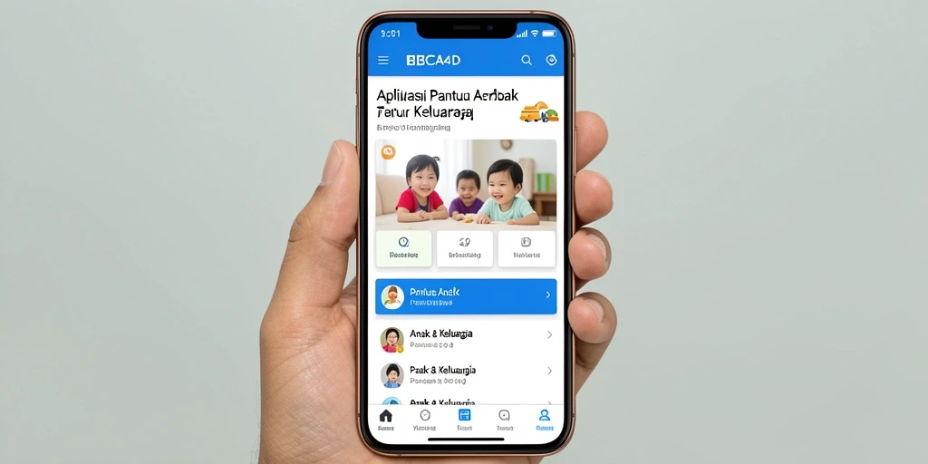 Antarmuka aplikasi Pantau Anak BBCA4D yang mudah digunakan dan informatif.