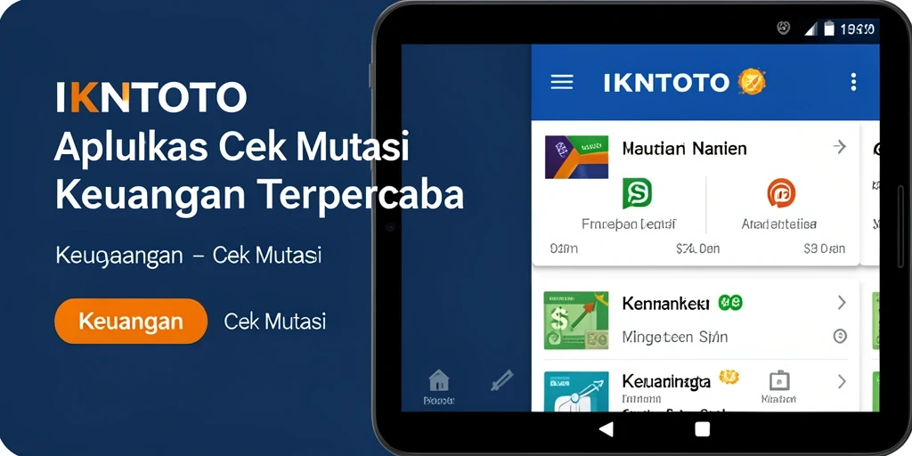 Tampilan antarmuka pengguna IKNTOTO untuk cek mutasi keuangan.