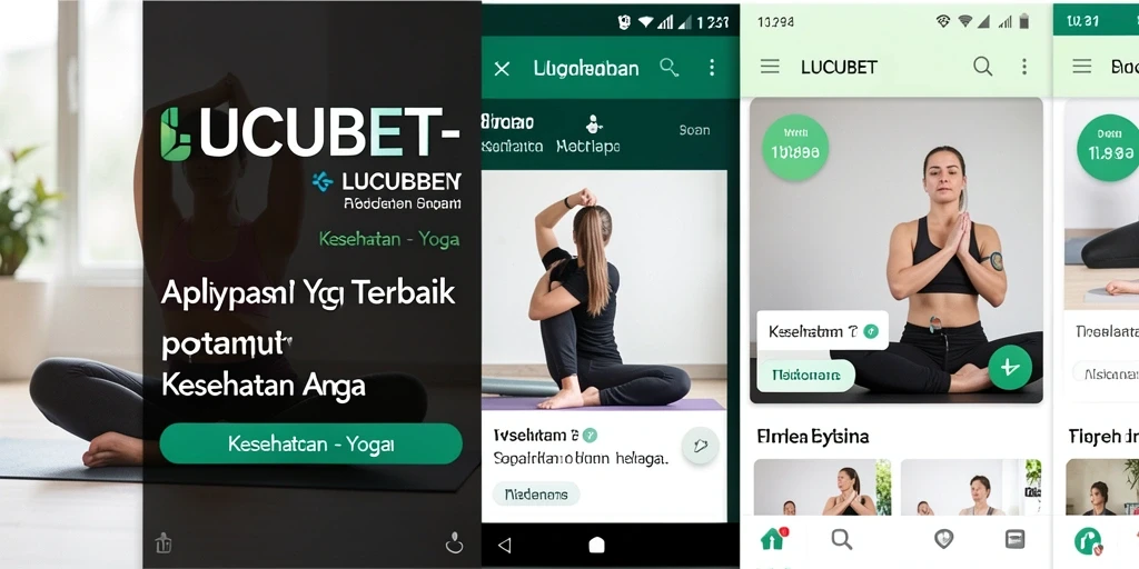 Tampilan antarmuka LUCUBET yang menarik dan user-friendly untuk latihan Yoga.