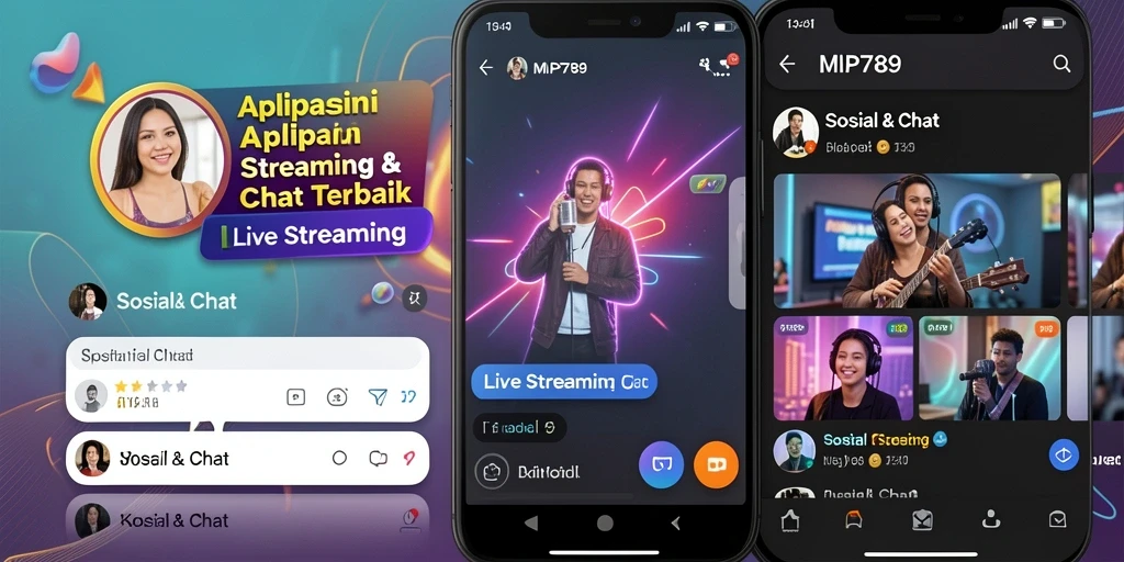 Antarmuka pengguna MVP789 yang sederhana dan intuitif saat Live Streaming.