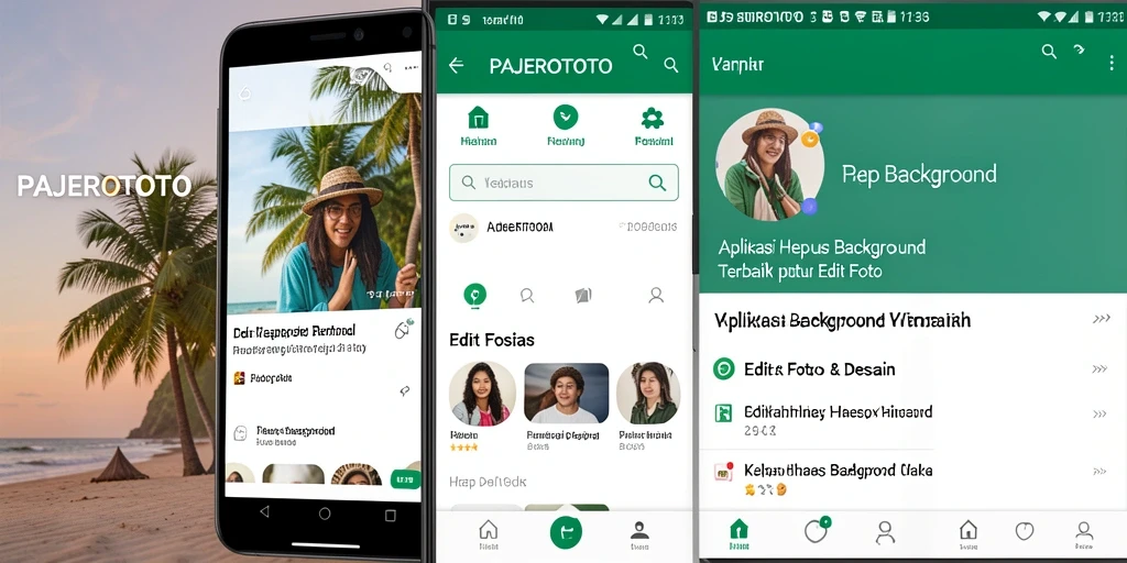 Antarmuka aplikasi PAJEROTOTO yang intuitif untuk hapus latar belakang.