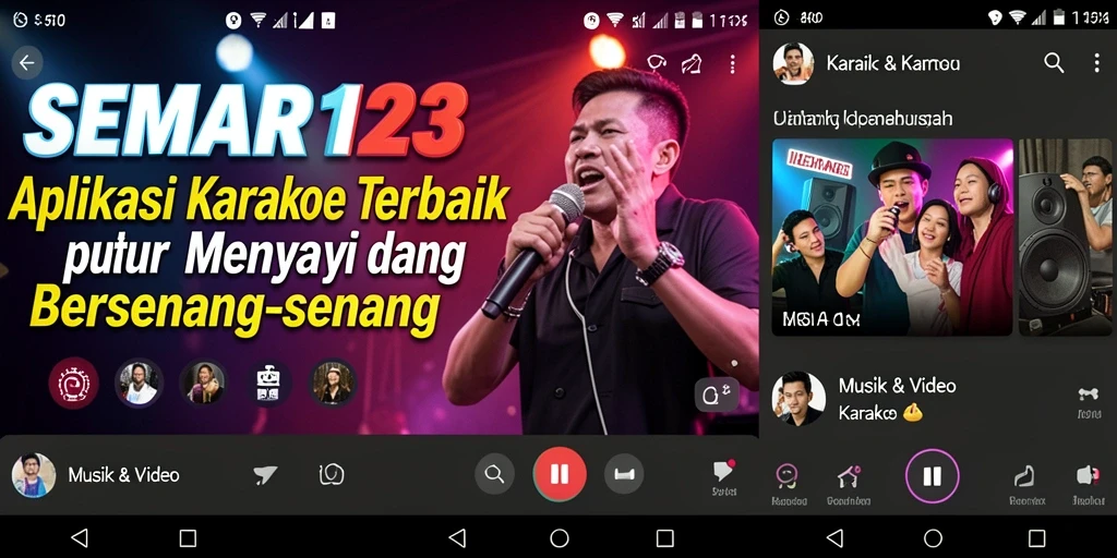 Antarmuka <strong>SEMAR123</strong> yang user-friendly, ideal untuk karaoke.