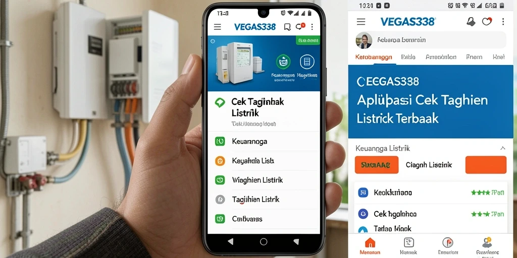 Antarmuka pengguna VEGAS338 untuk cek tagihan listrik yang informatif.