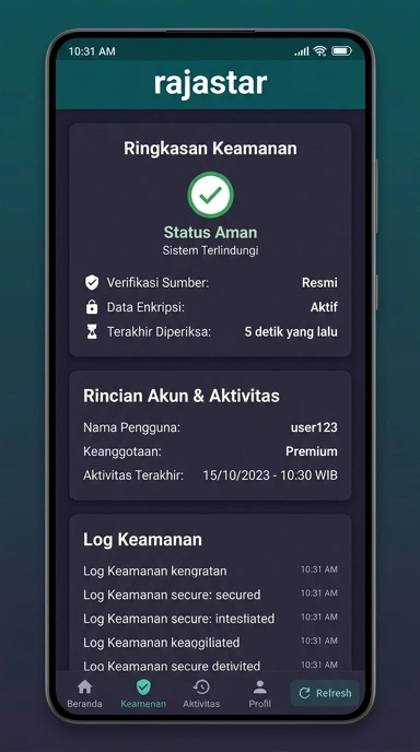 Halaman Resmi Rajastar untuk Pengguna Android Indonesia